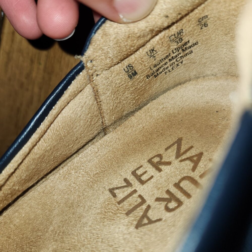 Naturalizer Flexy Ballet Flat in Navy Leather - Picture 6 of 6